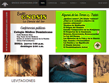 Tablet Screenshot of gnosisdominicana.com
